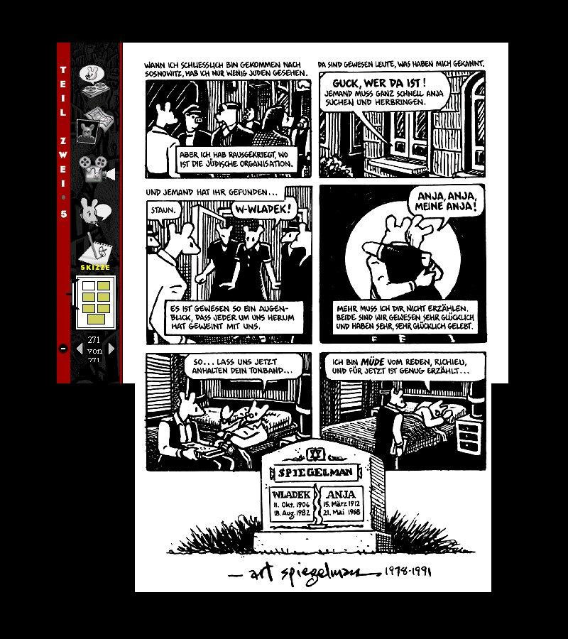 Art Speigelman: Maus - a Voyager Expanded Book on CDROM 1994